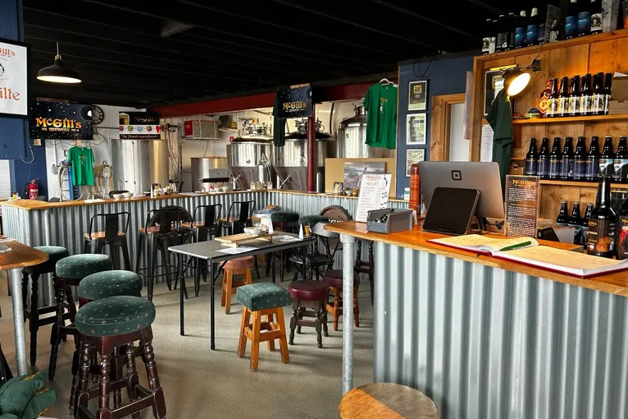 McGill's Brewery Bar and Seating Area